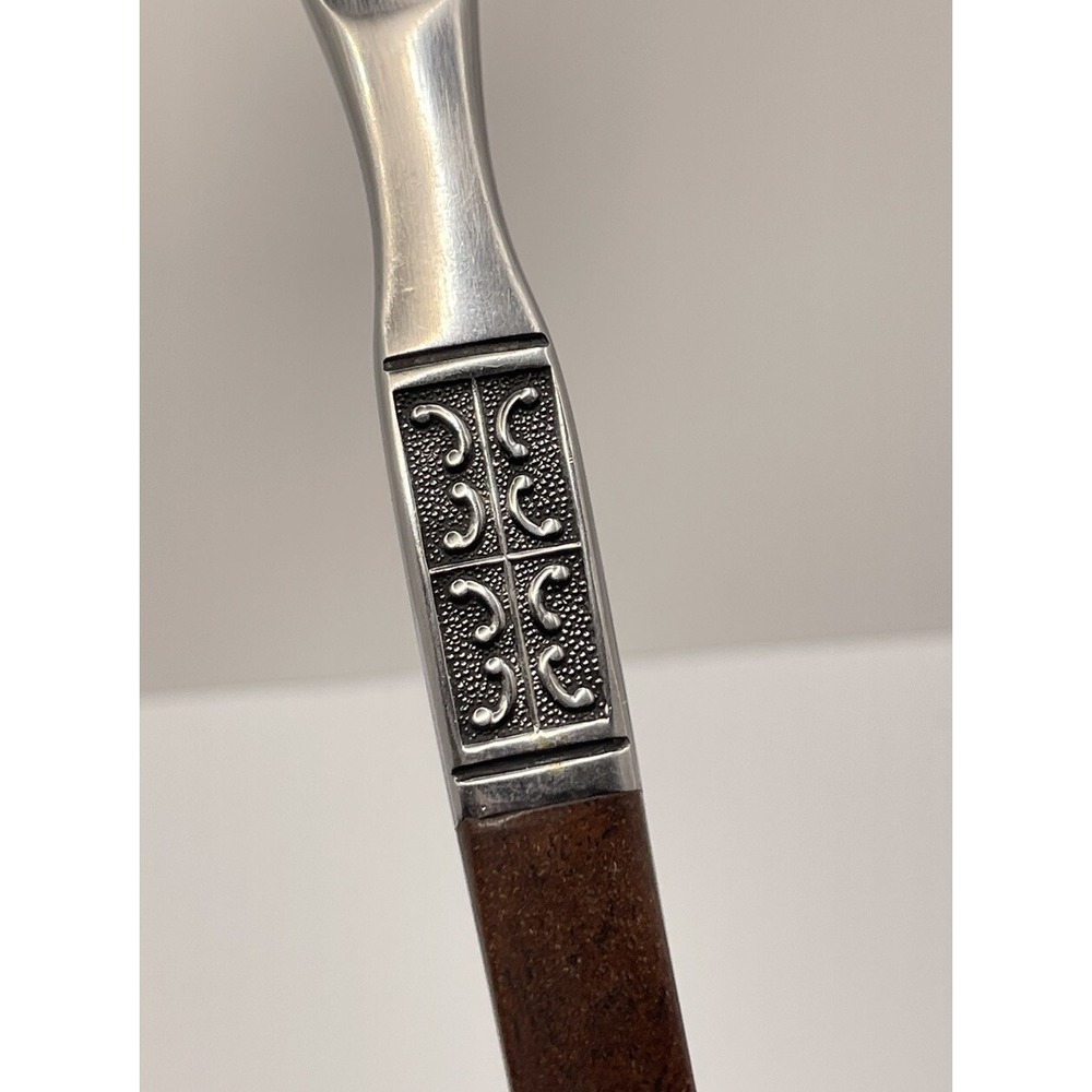 Set Of 8 Ekco Eterna LA JOYA Stainless Steel Japan Flatware Knives Wooden Handle - Picture 3 of 16